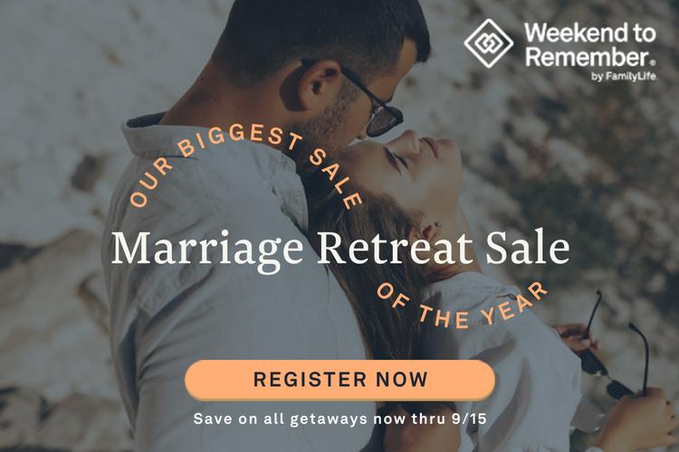 Weekend to Remember Marriage Retreat Sale