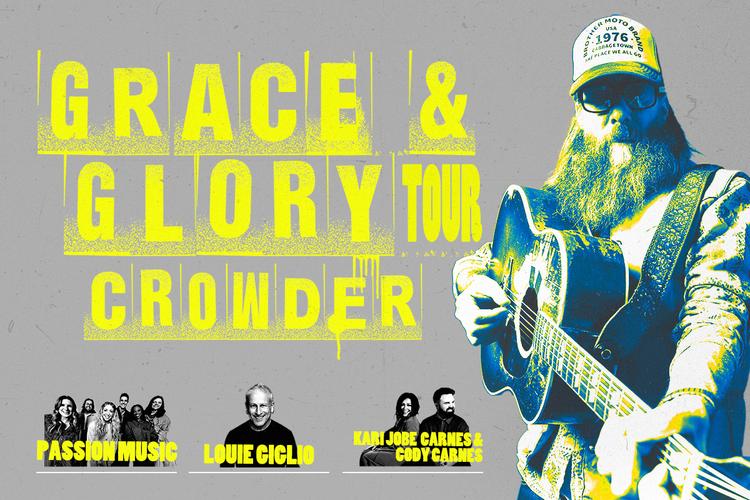 Get Tickets for the Crowder Grace and Glory Tour with Passion Music Louie Giglio Kari Jobe Carnes and Cody Carnes